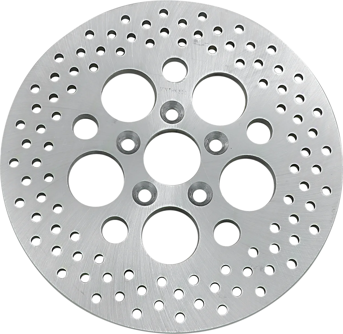 Polished Stainless Steel Drilled Brake Rotor