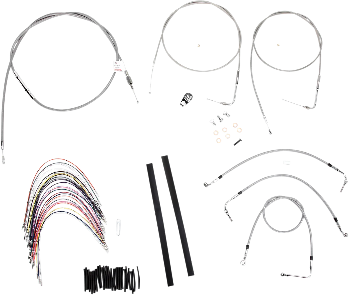 Complete Stainless Braided Handlebar Cable/Brake Line Kit