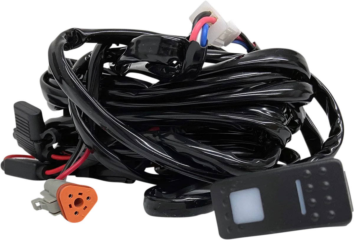 Rectangular Lighted On/Off Switch Wiring Harness