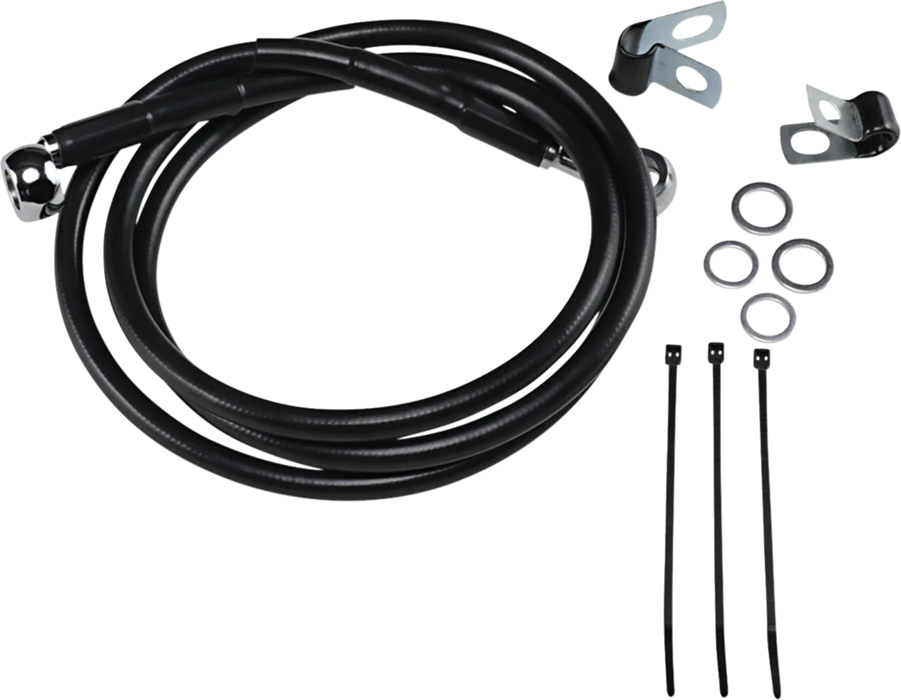 Extended Length Black Vinyl Brake Line Kit