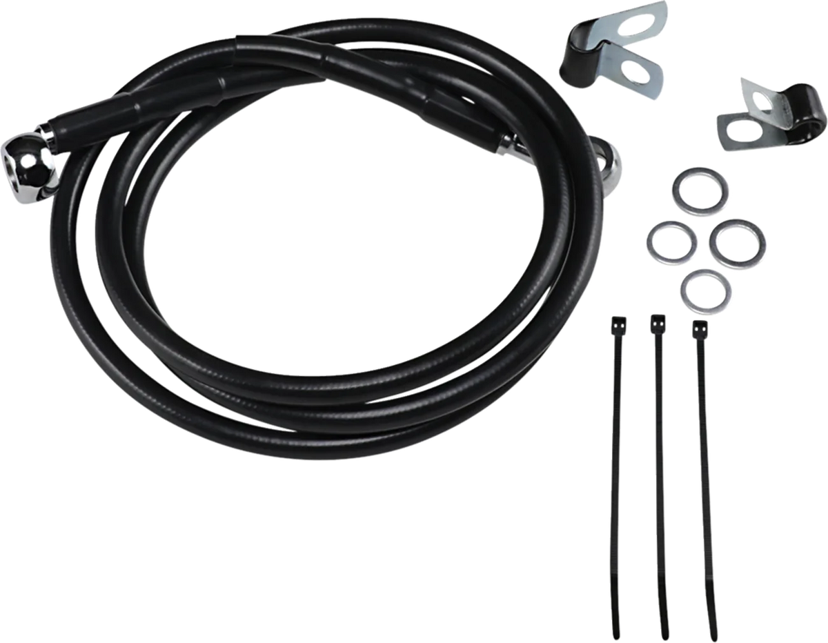 Extended Length Black Vinyl Brake Line Kit