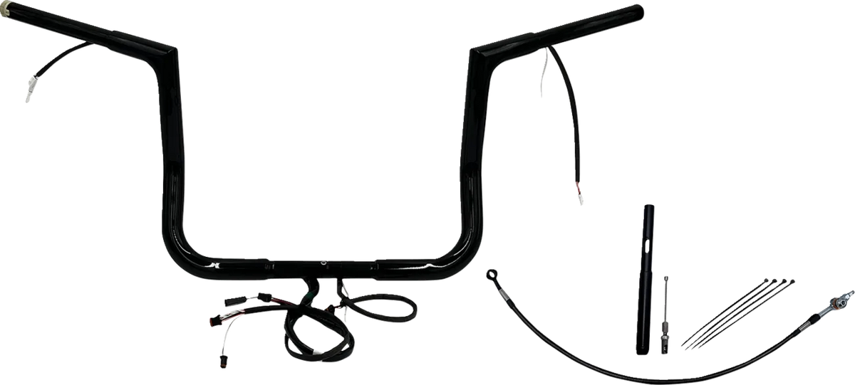 EZ Install Wired 1-1/4" Flat Top Handlebar Kit