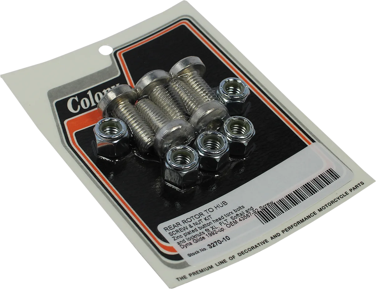 Rear Brake Rotor Bolt/Nut Kit