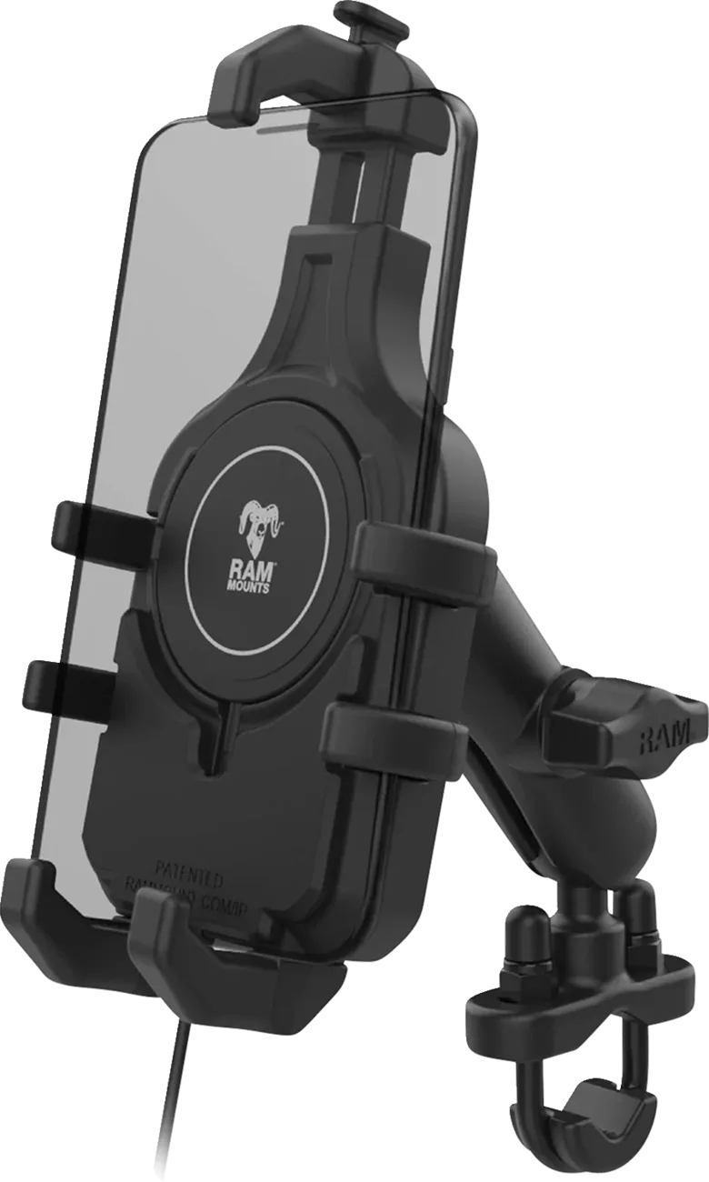 Quick-Grip™ Pro Phone Handlebar Mount with Qi2 15W Wireless Charger