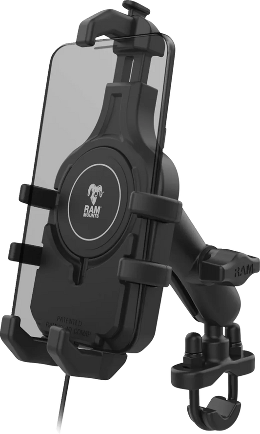 Quick-Grip™ Pro Phone Handlebar Mount with Qi2 15W Wireless Charger