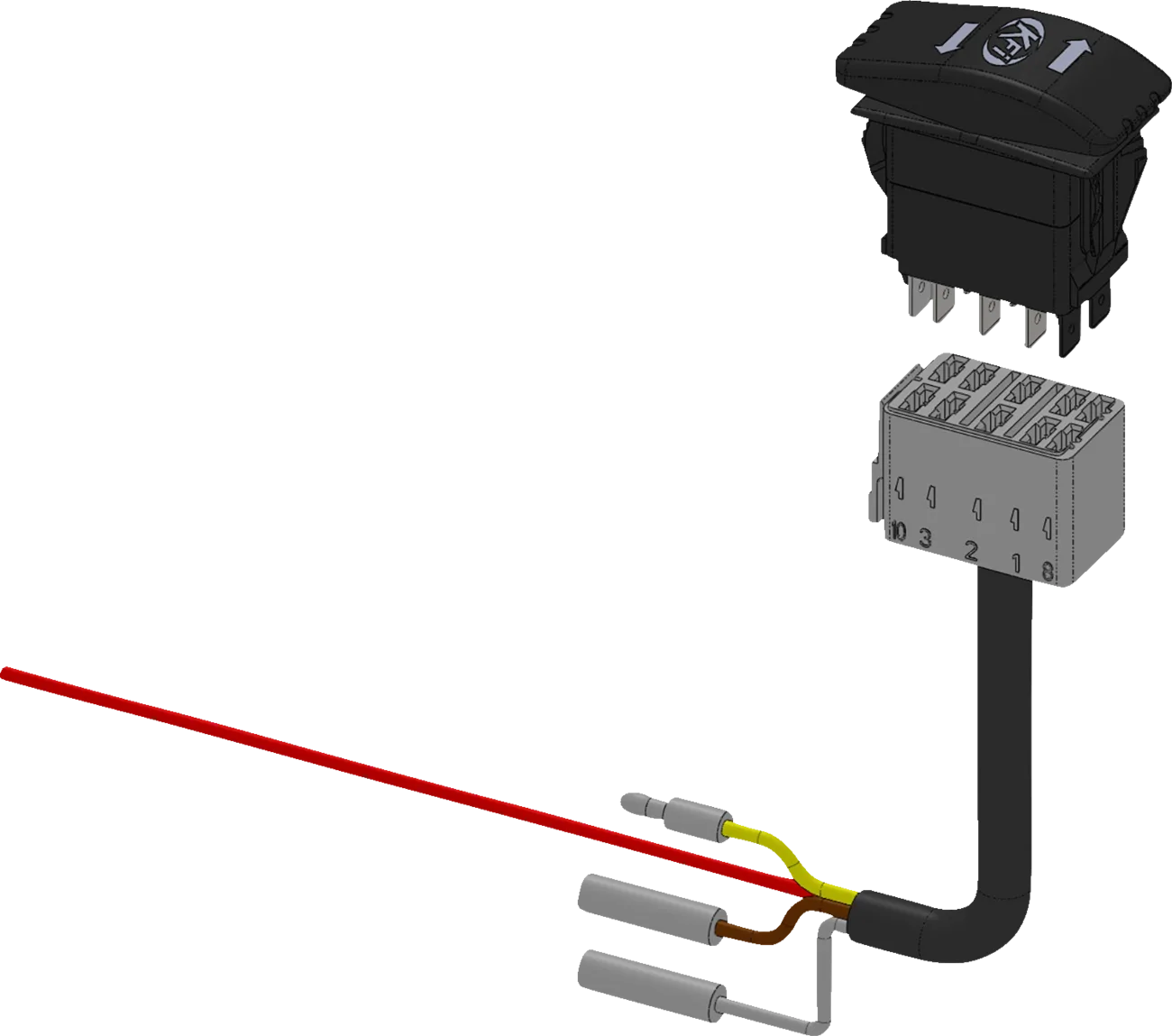 Actuator Backlit Dash Rocker Switch