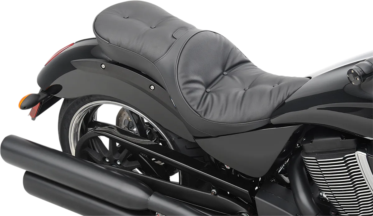 Ez Glide II™ Backrest Compatible Low-Profile Leather Touring Seat