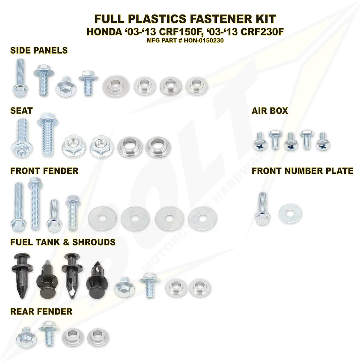Body Work Fastener Kit
