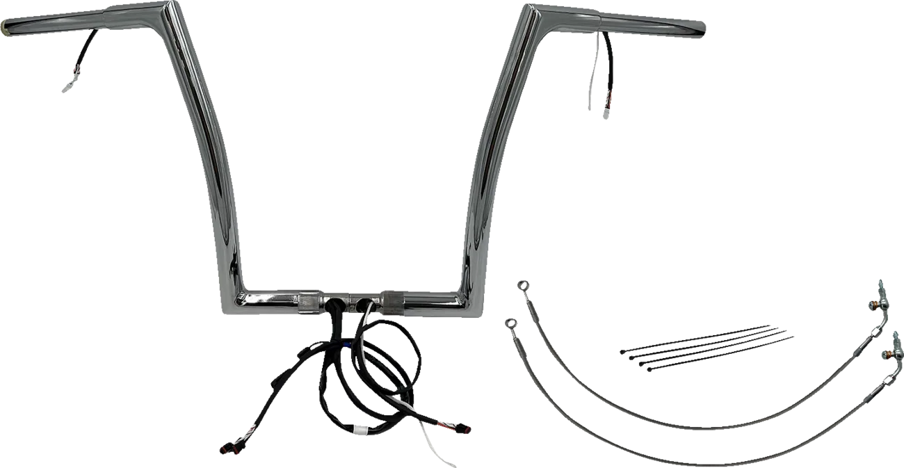 EZ Install Wired 1-1/4" Flat Top Handlebar Kit