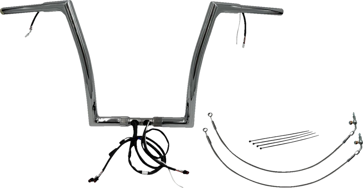 EZ Install Wired 1-1/4" Flat Top Handlebar Kit