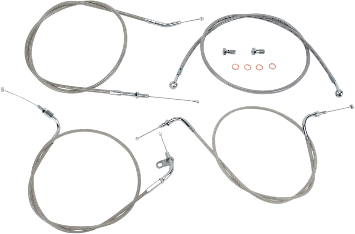 Stainless Handlebar Cable/Line Kit