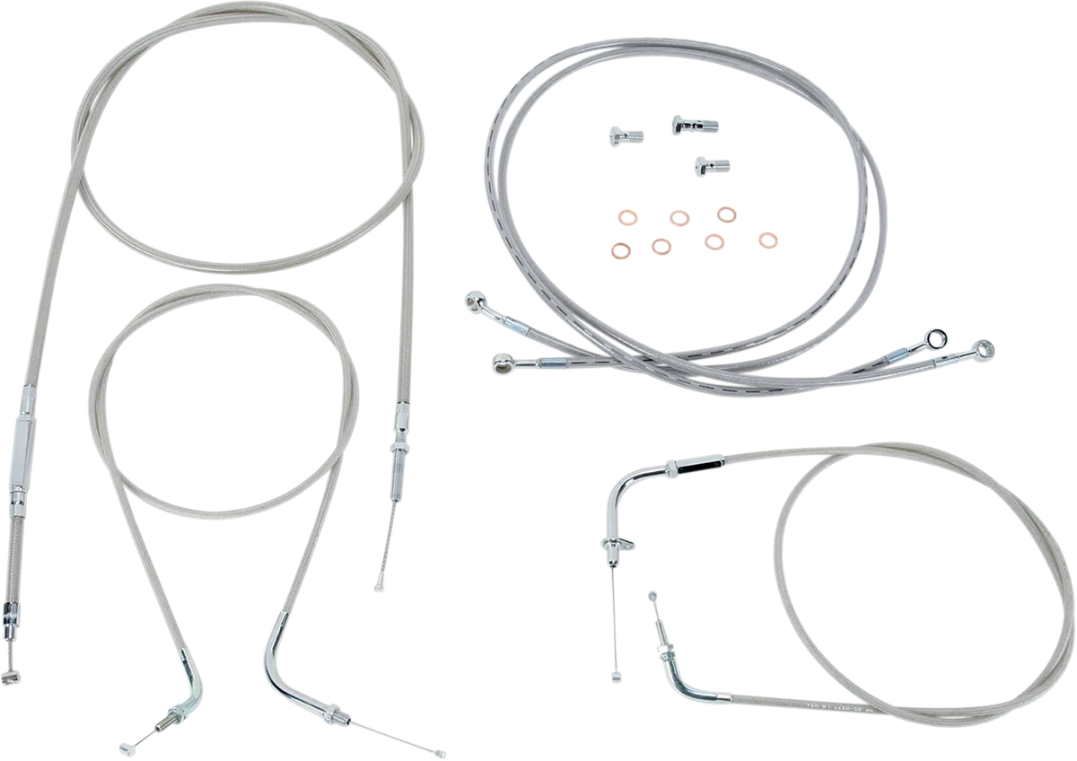 Stainless Handlebar Cable/Line Kit