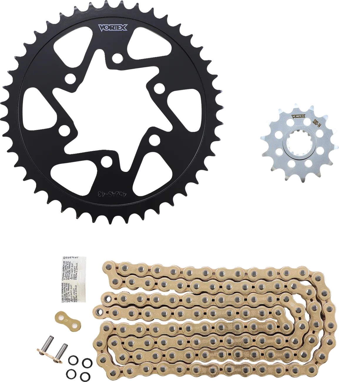 GoFast 520 Steel Chain and Sprocket Kit