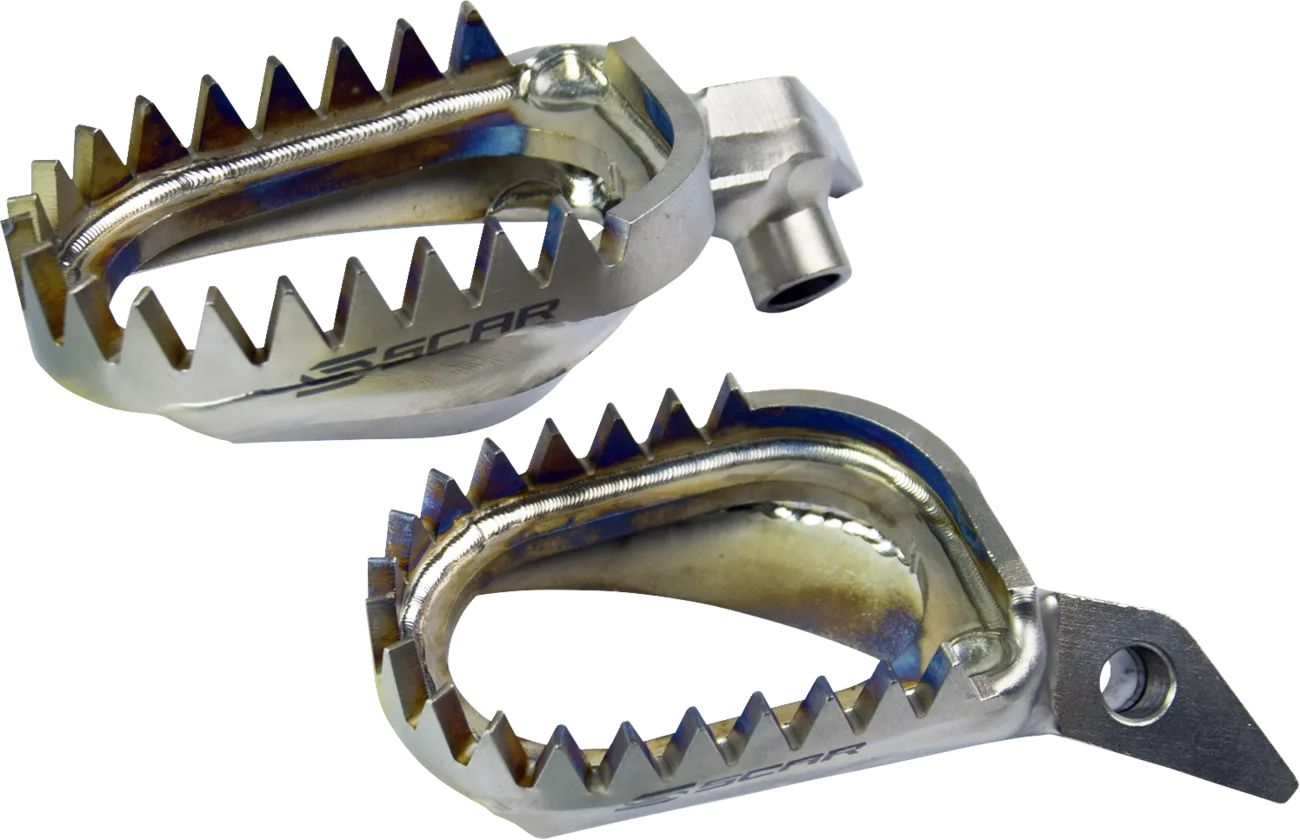 Anti-Mud Titanium Foot Pegs