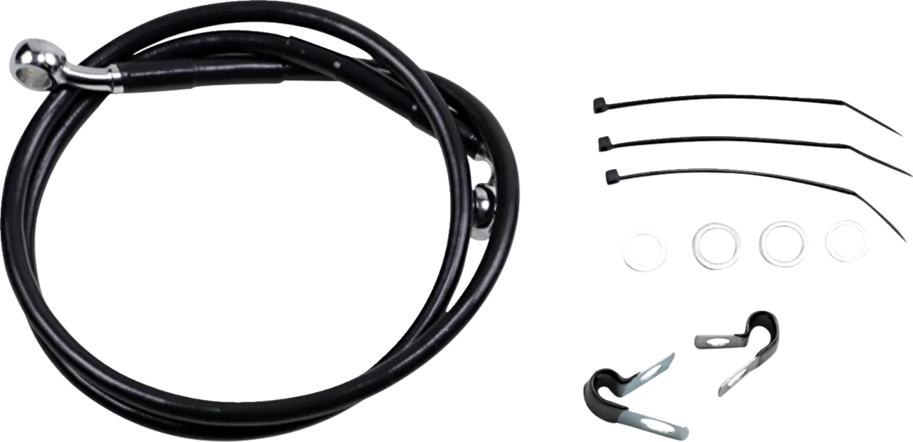 Extended Length Black Vinyl Brake Line Kit