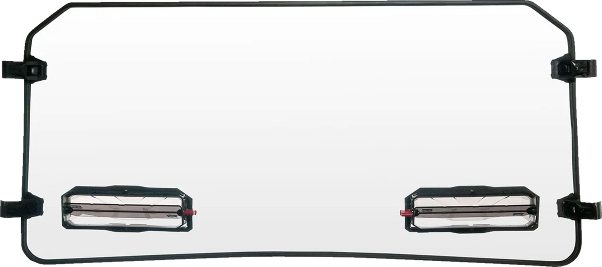 Tool-less Versa-Vent Windshield