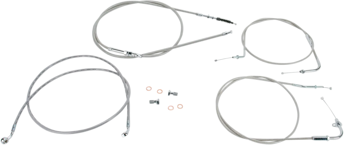 Stainless Handlebar Cable/Line Kit