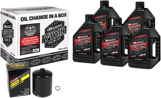 Quick Change Milwaukee-Eight Synthetic 20W-50 Oil Change Kit