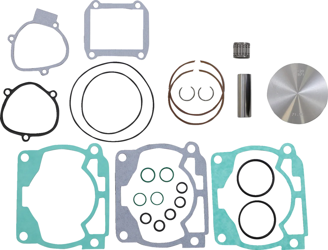 Top End Piston Kit Cast Replica for 2-Stroke