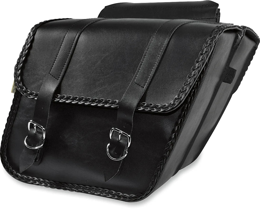 Braided Slant Saddlebags