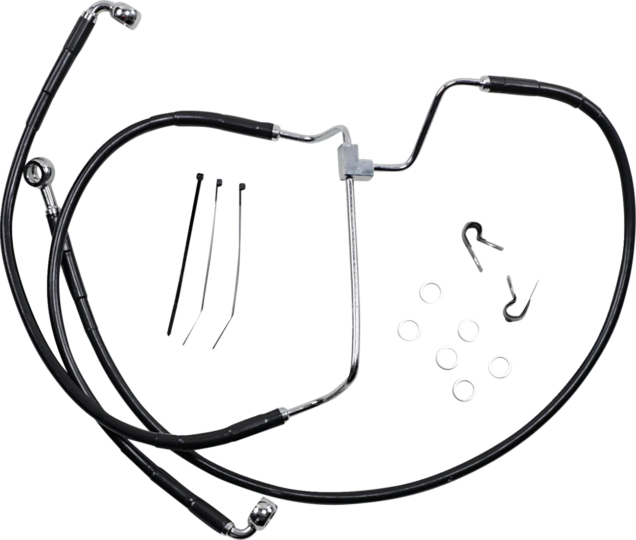 Extended Length Black Vinyl Brake Line Kit