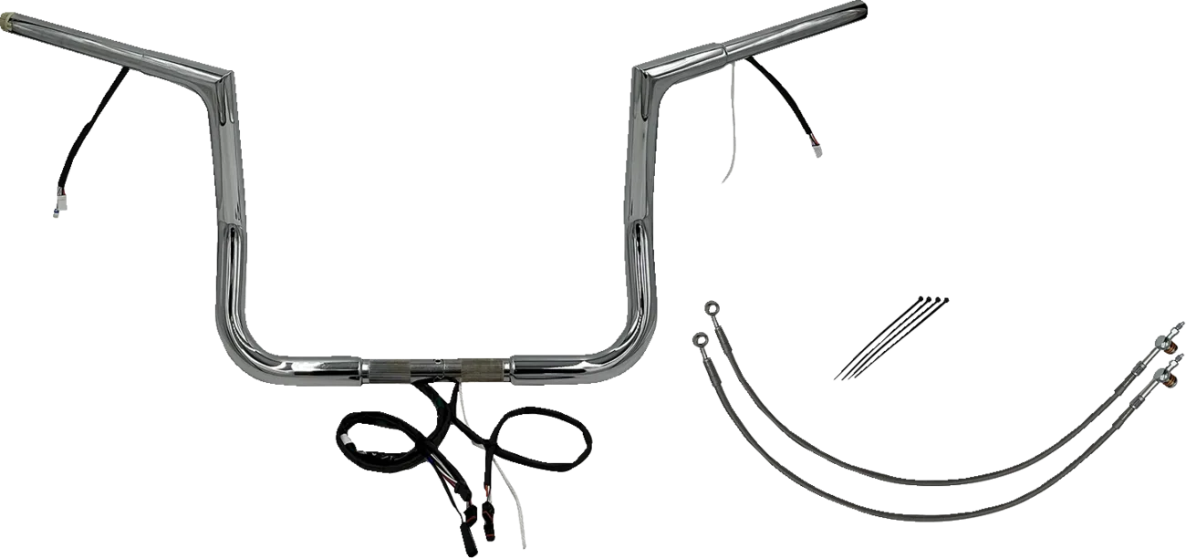 EZ Install Wired 1-1/4" Flat Top Handlebar Kit