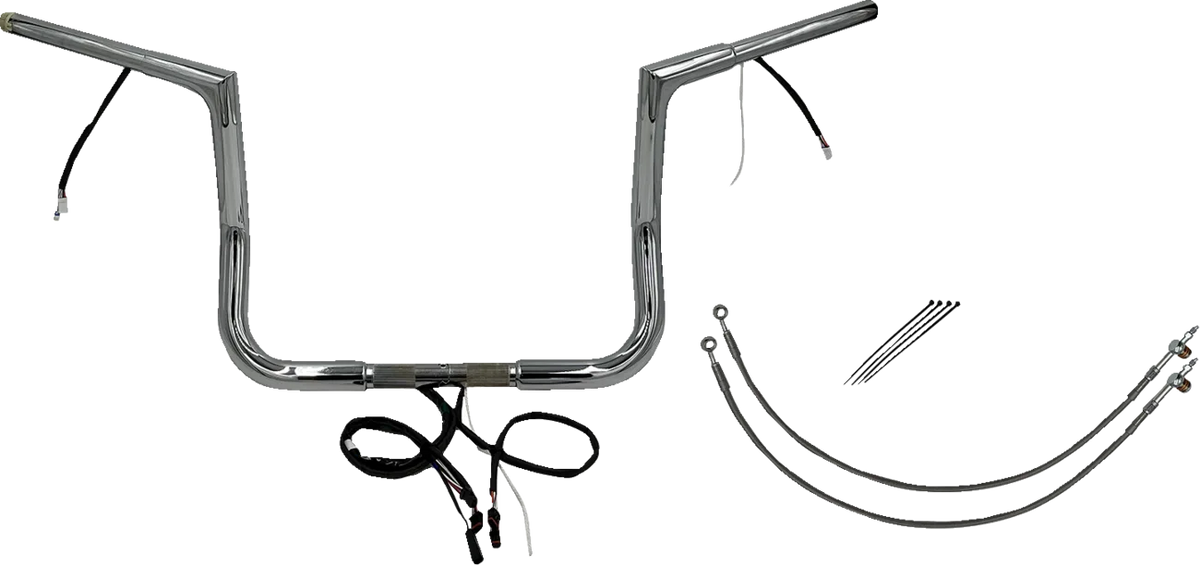 EZ Install Wired 1-1/4" Flat Top Handlebar Kit