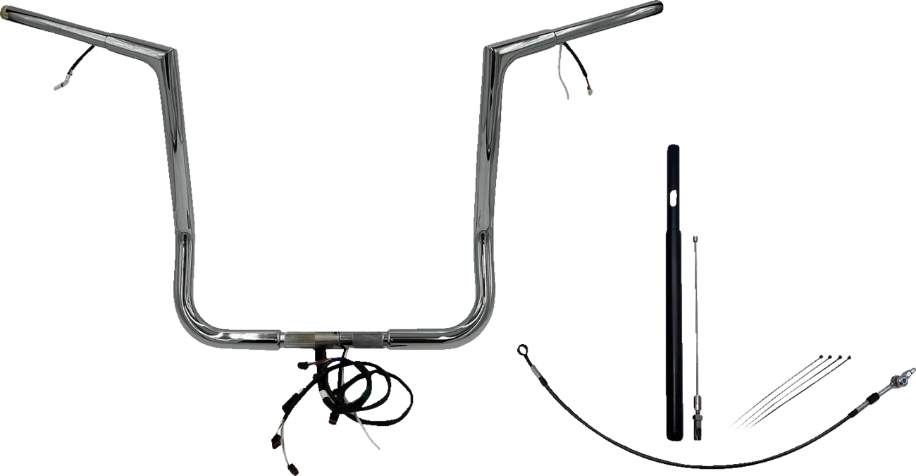 EZ Install Wired 1-1/4" Flat Top Handlebar Kit