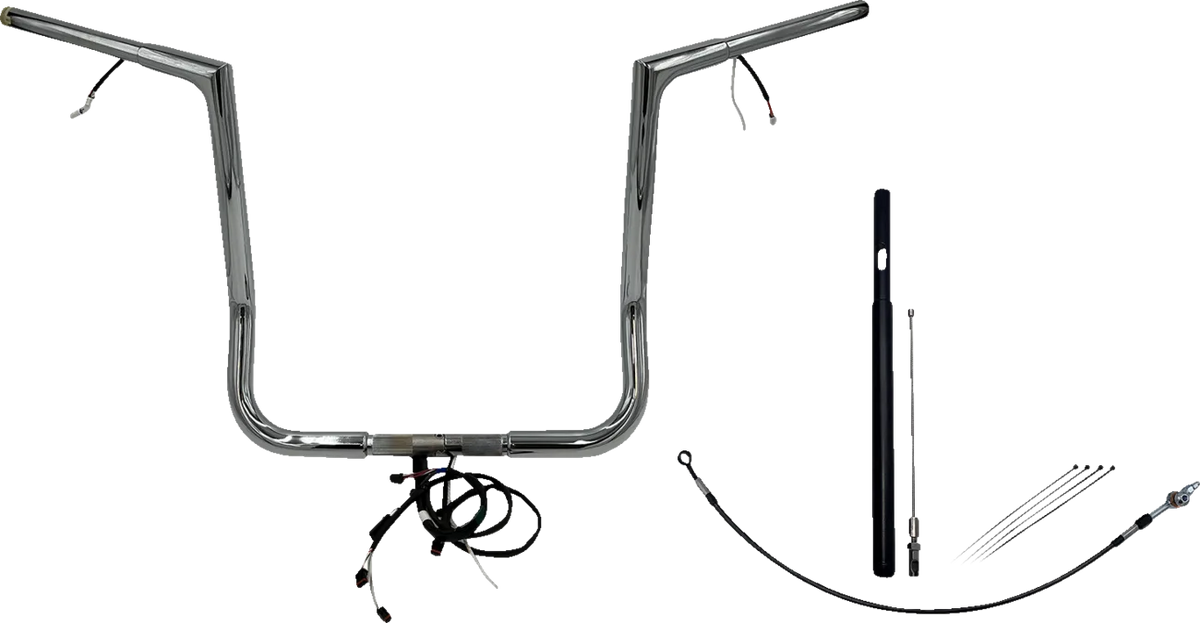 EZ Install Wired 1-1/4" Flat Top Handlebar Kit