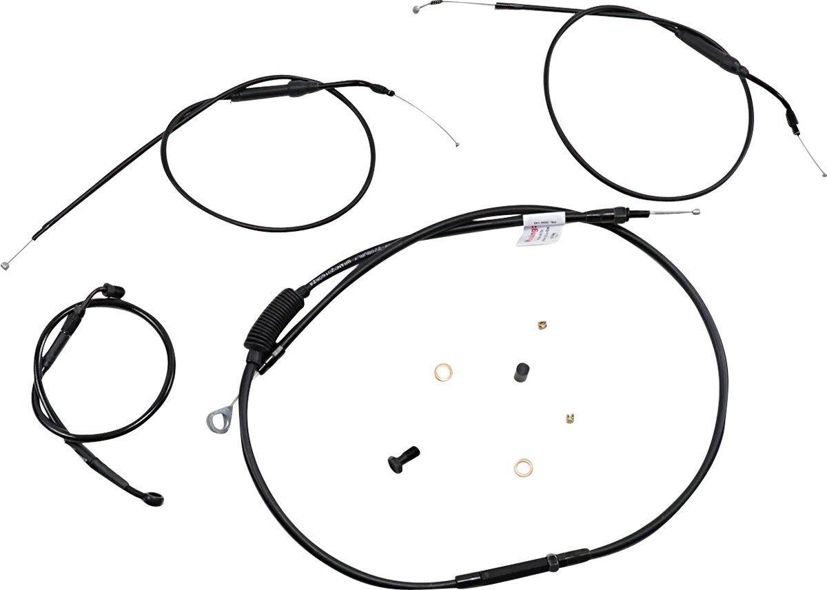 Extended Handlebar Cable and Brake Line Kit for Sportsters with ABS