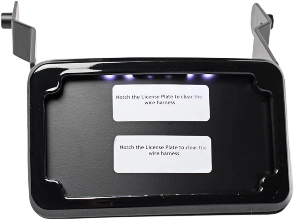 Curved License Mount with Frame