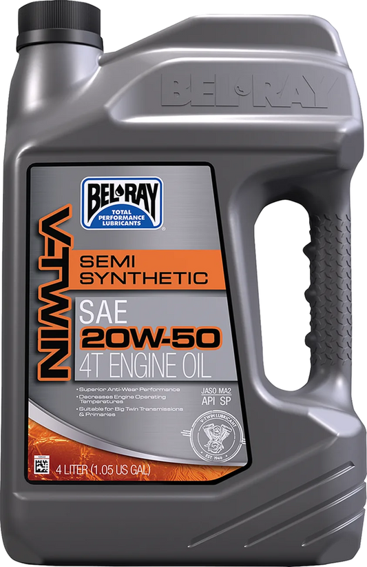 V-Twin Semi-Synthetic 4-Stroke Engine Oil