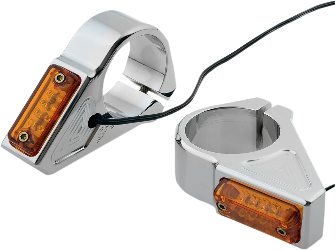 Rectangle LED Fork Mount Turn Signals