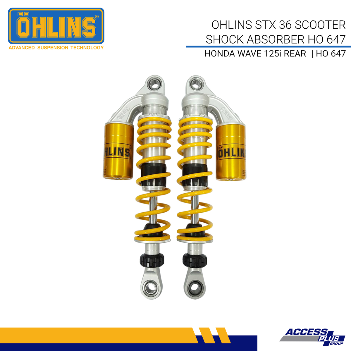 Shock Absorber Honda Wave125i TH /110 VN STX 36 Scooter Shock HO 647