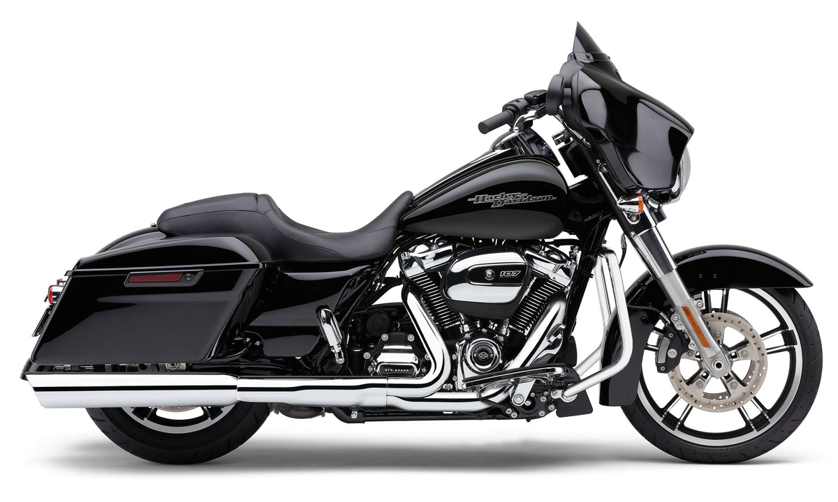 909-TWINS 4" SLIP-ONS CHROME FLH/FLT 17-22