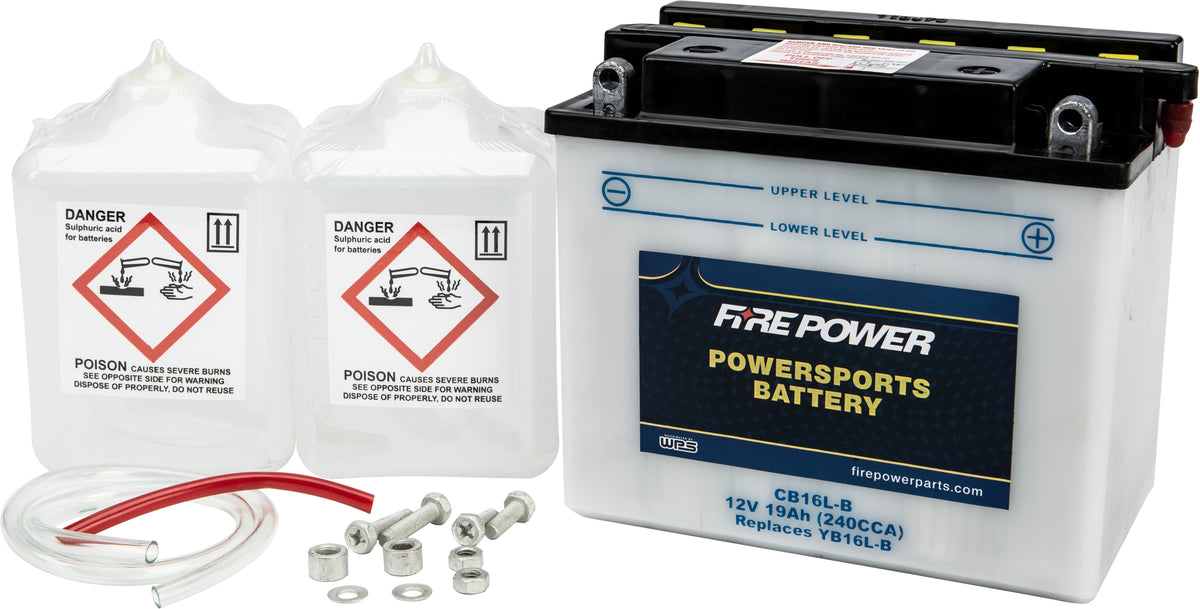 12V Heavy Duty Battery w/Acid Pack