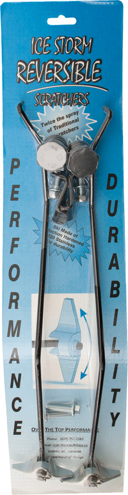 Rail Mounted Reversible Ice Scratcher