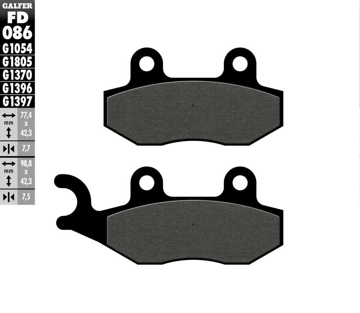 G-Semi-Metallic Brake Pads