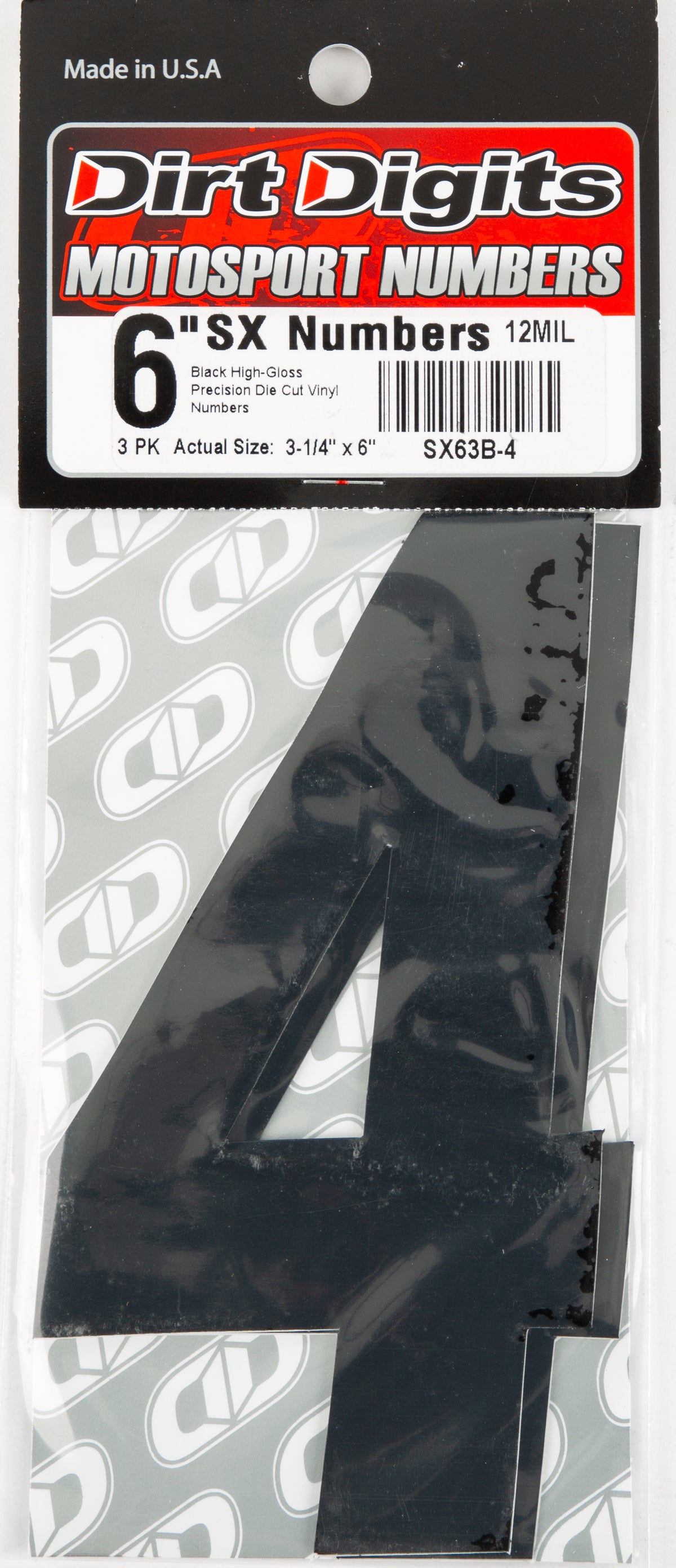 Super X Competition Stick-on Numbers