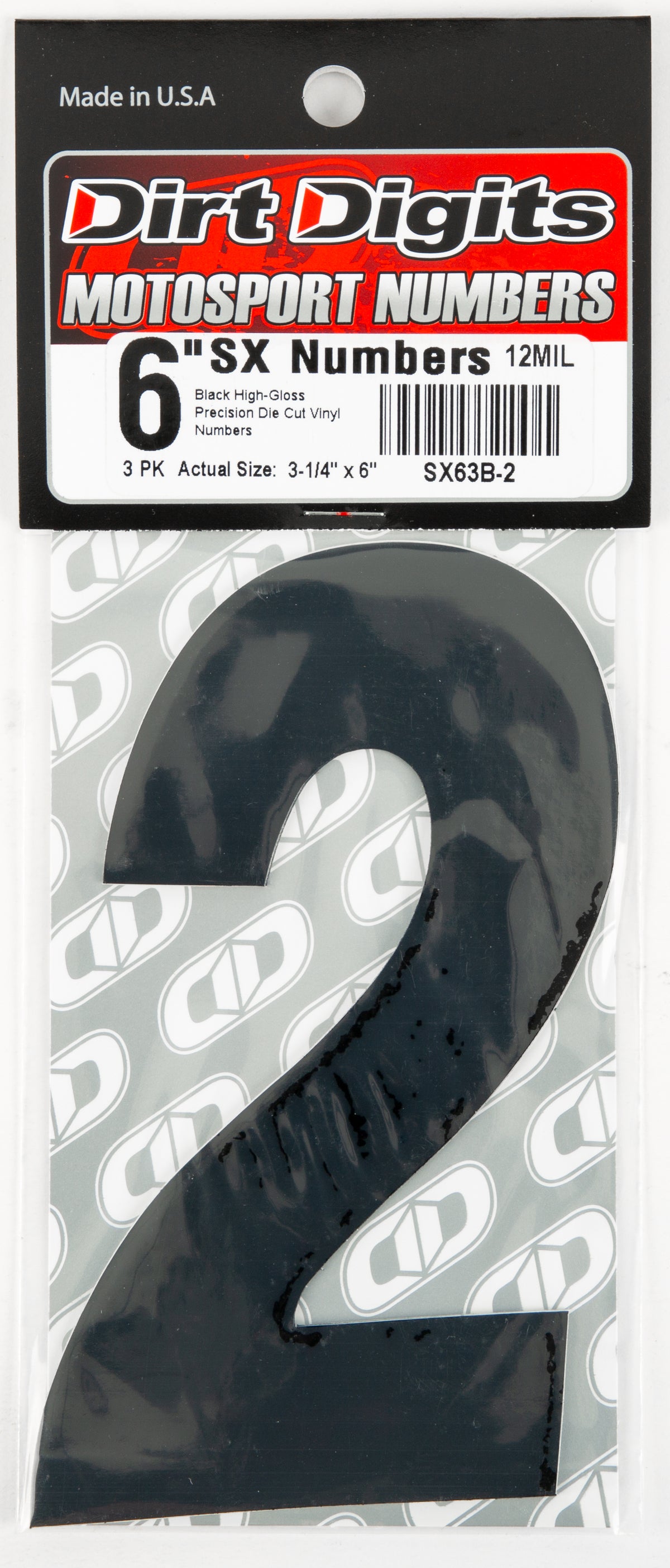 Super X Competition Stick-on Numbers