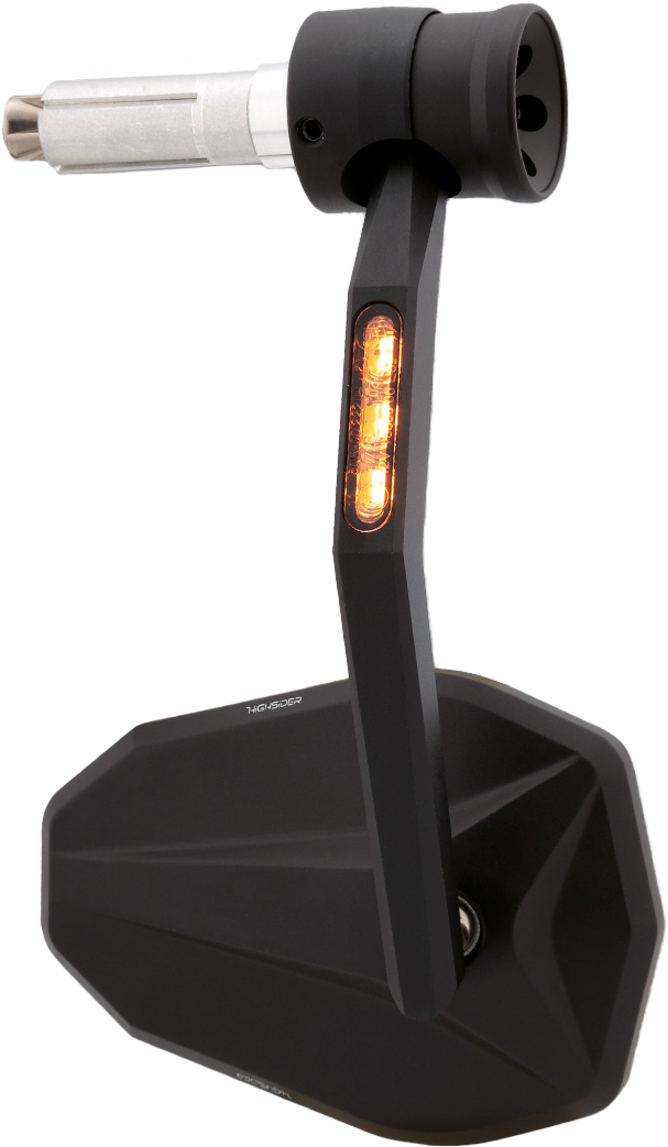 Victory Rim Bar End Mirror w/Turn Signals