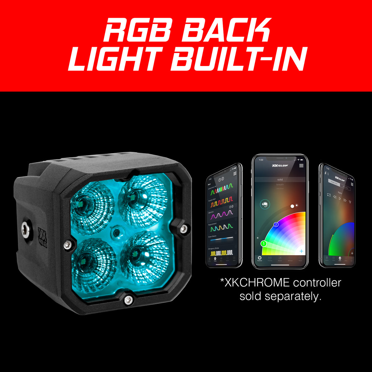 20W RGB POD Lights