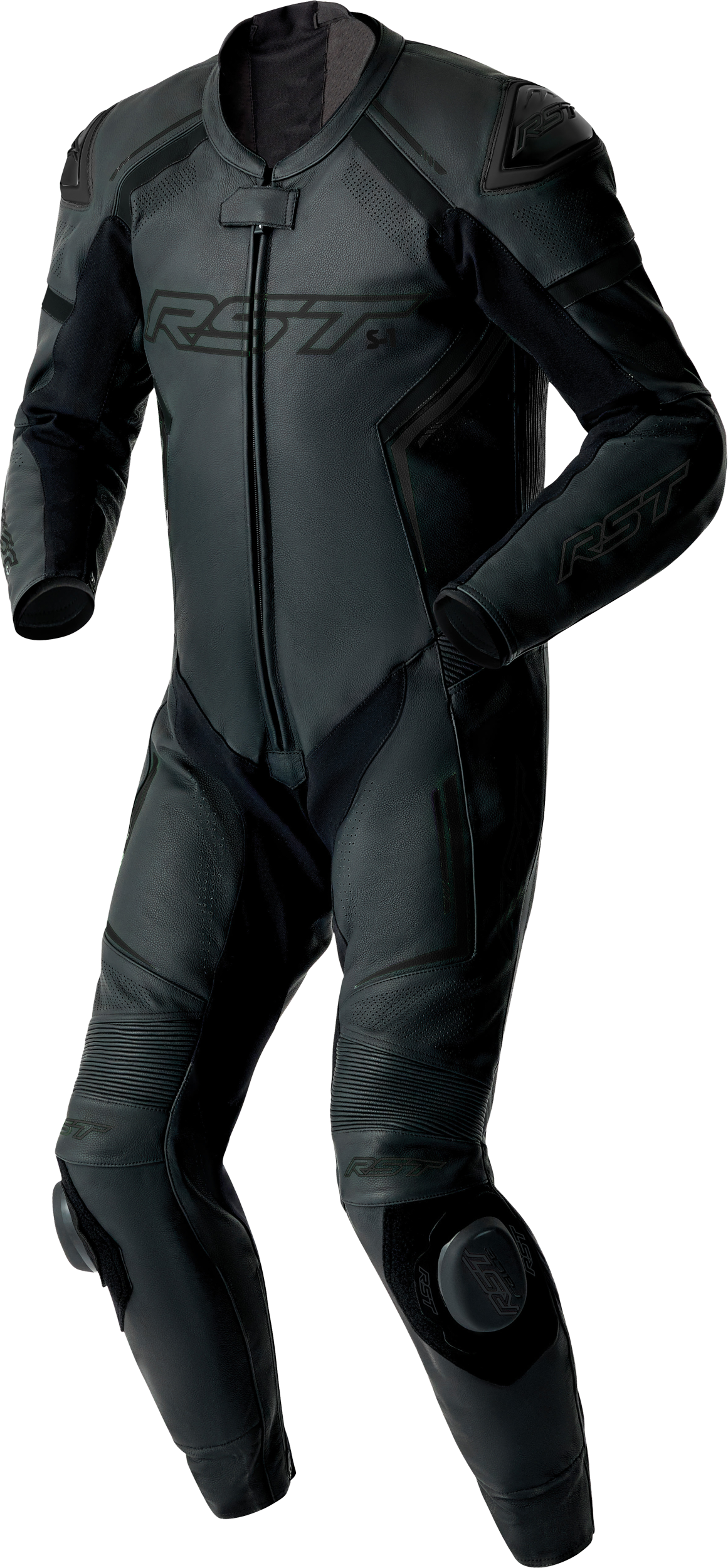 S1 D3O SUIT BLACK LEATHER 2X