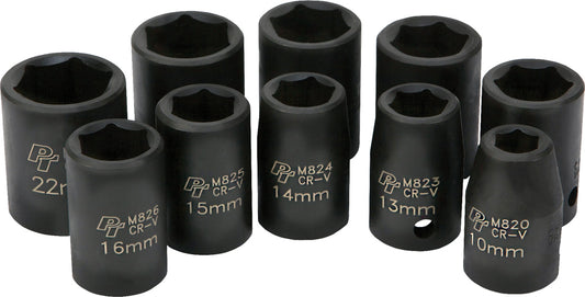 1/2" Metric Impact Socket Set
