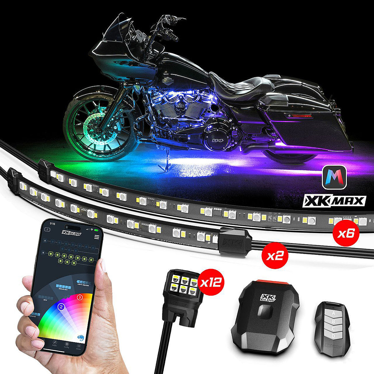 XKMAX LED Underglow Kit