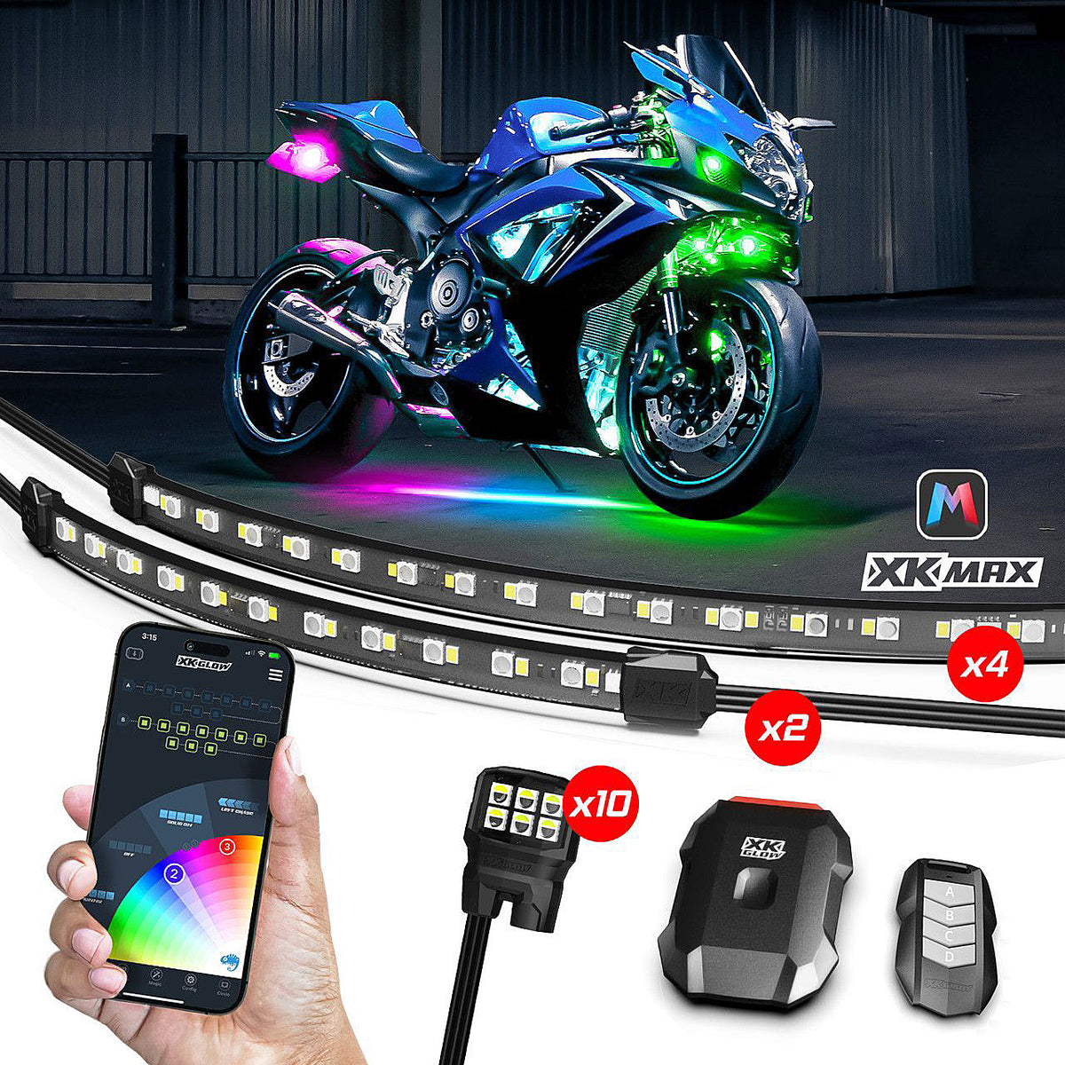XKMAX LED Underglow Kit