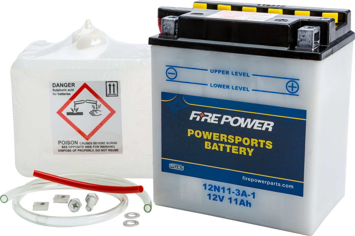 12V Standard Battery w/Acid Pack