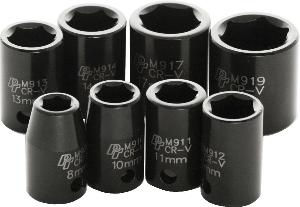 3/8" Metric Impact Socket Set