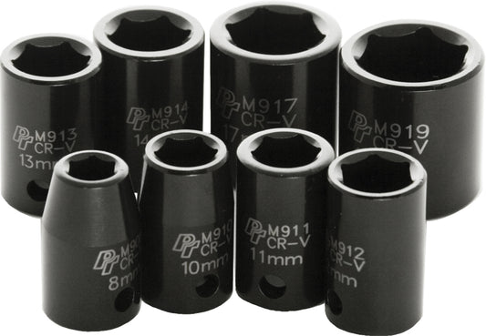 3/8" Metric Impact Socket Set