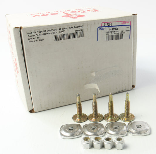 Power Point Carbide Push-Through Stud Kit